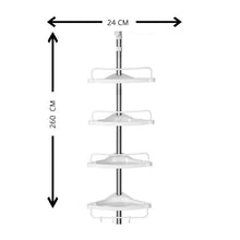Cargar imagen en el visor de la galería, Organizador de baño 4 estantes esquineros - BGP