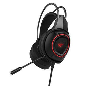 Audífonos Gamer Havit H2239d 3.5mm+usb y luz led roja - BGP