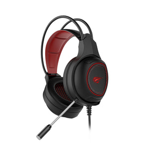 Audífonos Gamer Havit H2239d 3.5mm+usb y luz led roja - BGP