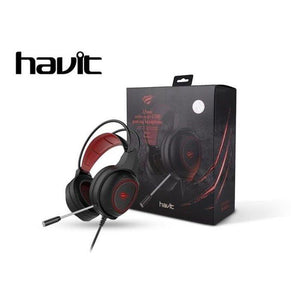 Audífonos Gamer Havit H2239d 3.5mm+usb y luz led roja - BGP