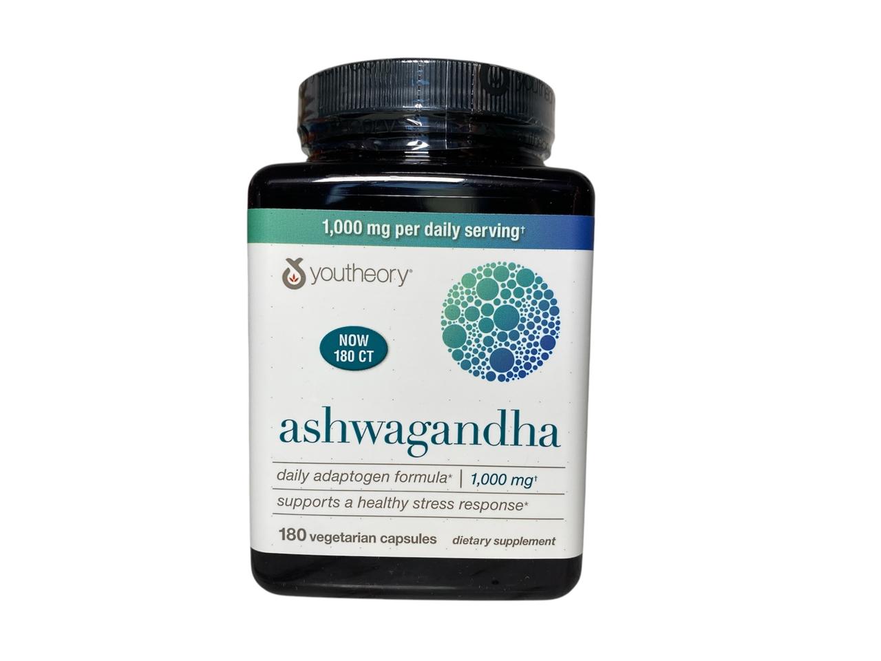 Ashwagandha Youtheory 1,000 mg (180 Cápsulas Vegetales) - BGP ...