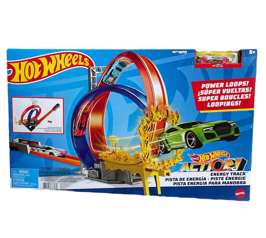 Hot Wheels Pista De Energia Color Naranja