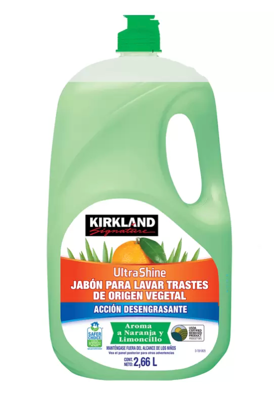 Kirkland Signature Jabón Para Trastes de Origen Vegetal 2.6 L - KOZ