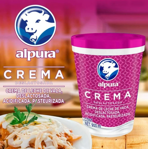 Crema Ácida Alpura Deslactosada 900 ml - ZK