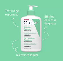 Cargar imagen en el visor de la galería, CeraVe Gel Limpiador Espumoso 473 ml - KOZ