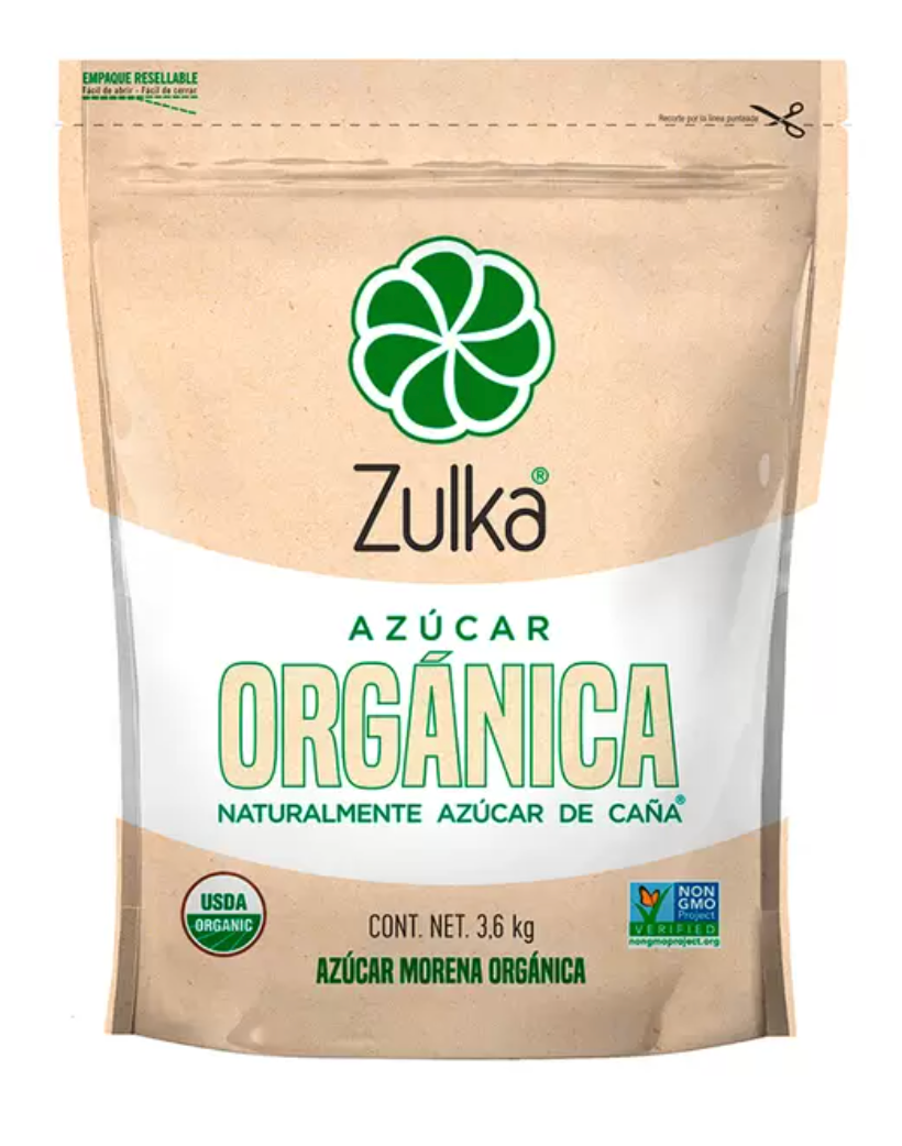 Zulka Azúcar Morena Orgánica 3.6 kg - KOZ – MayoreoTotal