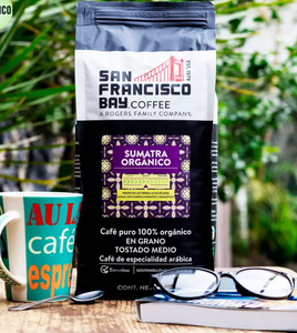 San Francisco Bay Coffee Café Orgánico Sumatra en Grano 1 kg - KOZ