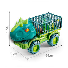 Cargar imagen en el visor de la galería, Carro dinosaurio transportador con dinosaurios de juguete y accesorios / jug.8803. - BGP