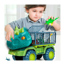 Cargar imagen en el visor de la galería, Carro dinosaurio transportador con dinosaurios de juguete y accesorios / jug.8803. - BGP