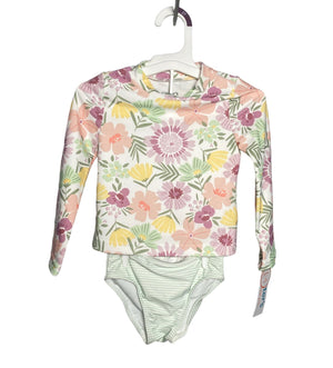 Traje De Baño Carter's Diseño De Flores - Talla 2 Dos Piezas - BGP