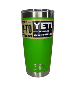Refresca tu Aventura: Termo Yeti en color Verde de 20 oz para tus Bebidas Favoritas