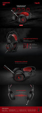 Cargar imagen en el visor de la galería, Audífonos Gamer Havit H2239d 3.5mm+usb y luz led roja - BGP