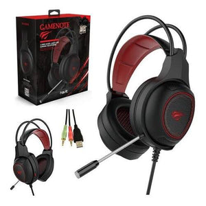 Audífonos Gamer Havit H2239d 3.5mm+usb y luz led roja - BGP