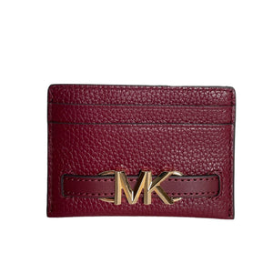 Tarjetero Michael Kors Compacto Con Logo Metal 10.5x7.5x1 Cm Color Rosa Diseño De La Tela Liso