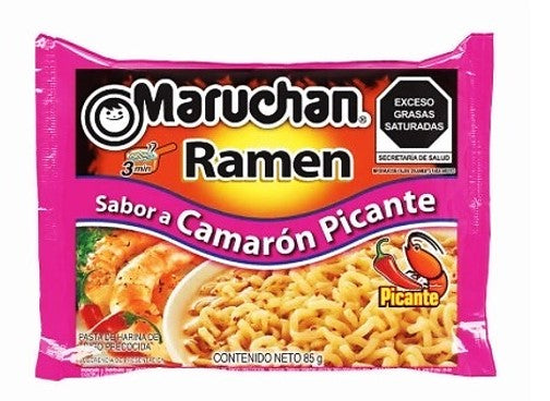 Caja Sopa Maruchan Ramen Camarón Picante 85G/24P - SCG