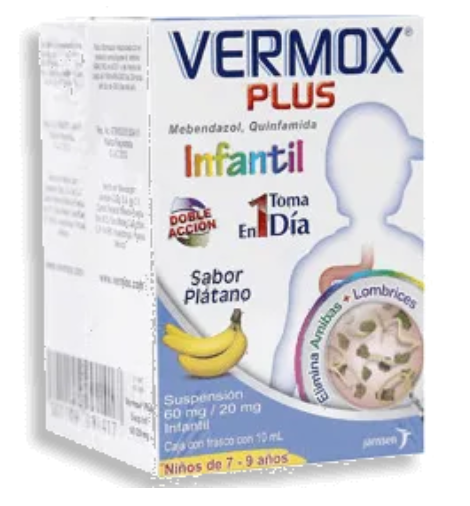 precio de vermox pediatrico