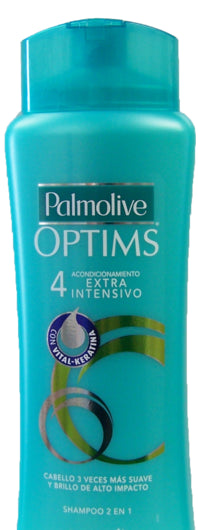 Caja Shampoo Optims Extra Intensivos de 200 ml con 12 Piezas - Palmolive-Shampoo-Colgate Palmolive-MayoreoTotal